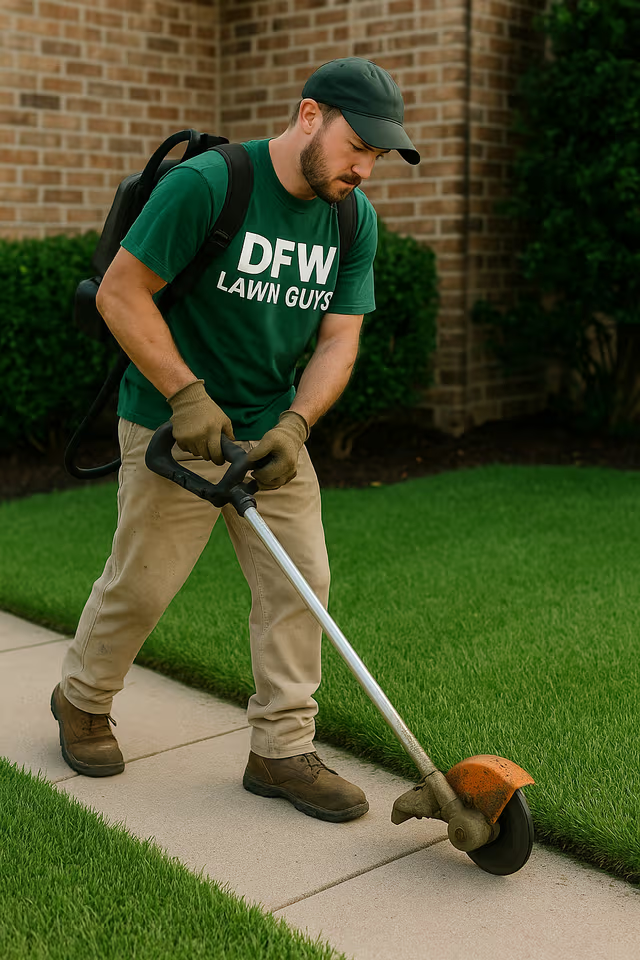 DFW Lawn Guys team at work